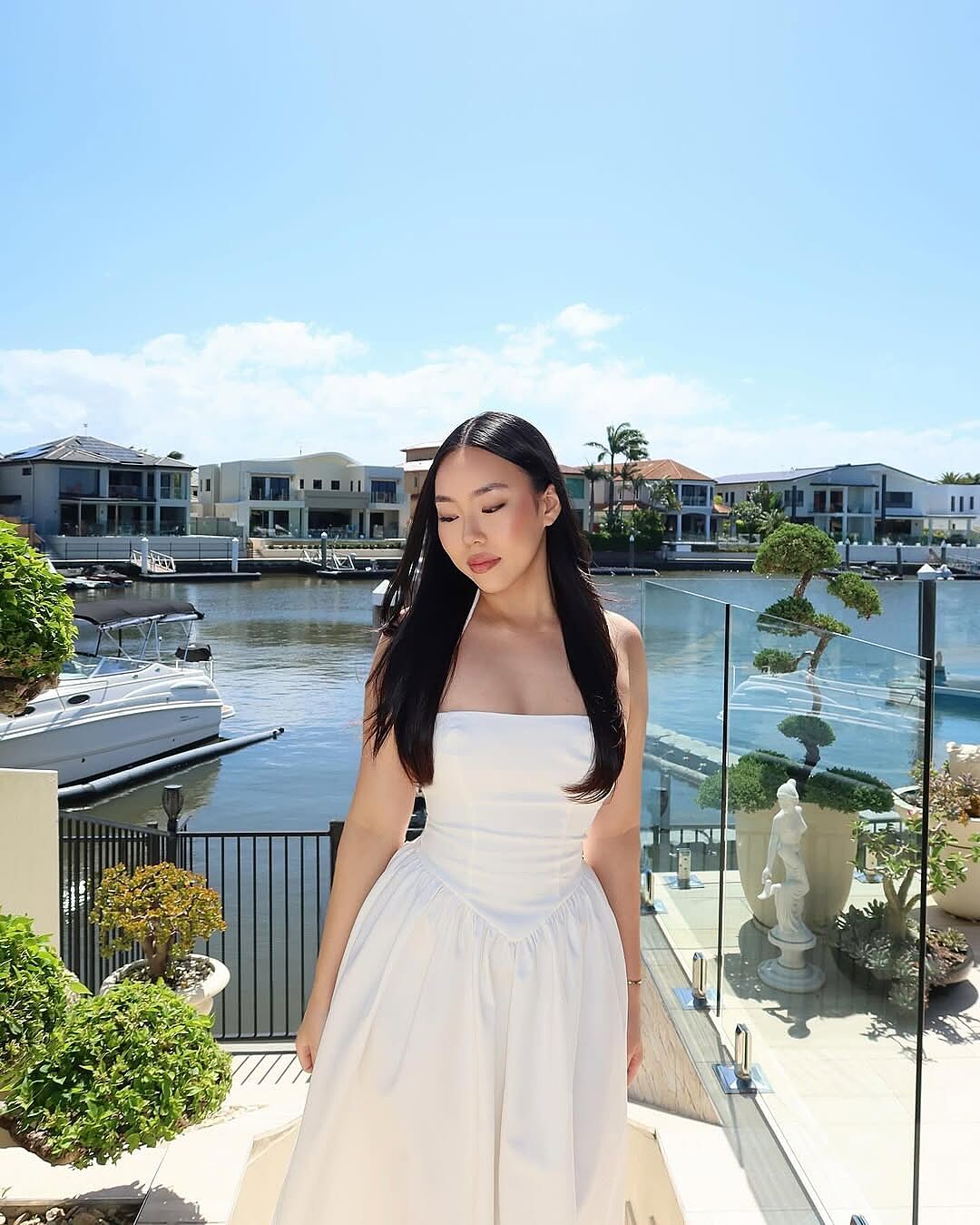 April Midi Dress - Sweetheart Wide Pleated Dress in Cream | Showpo USA