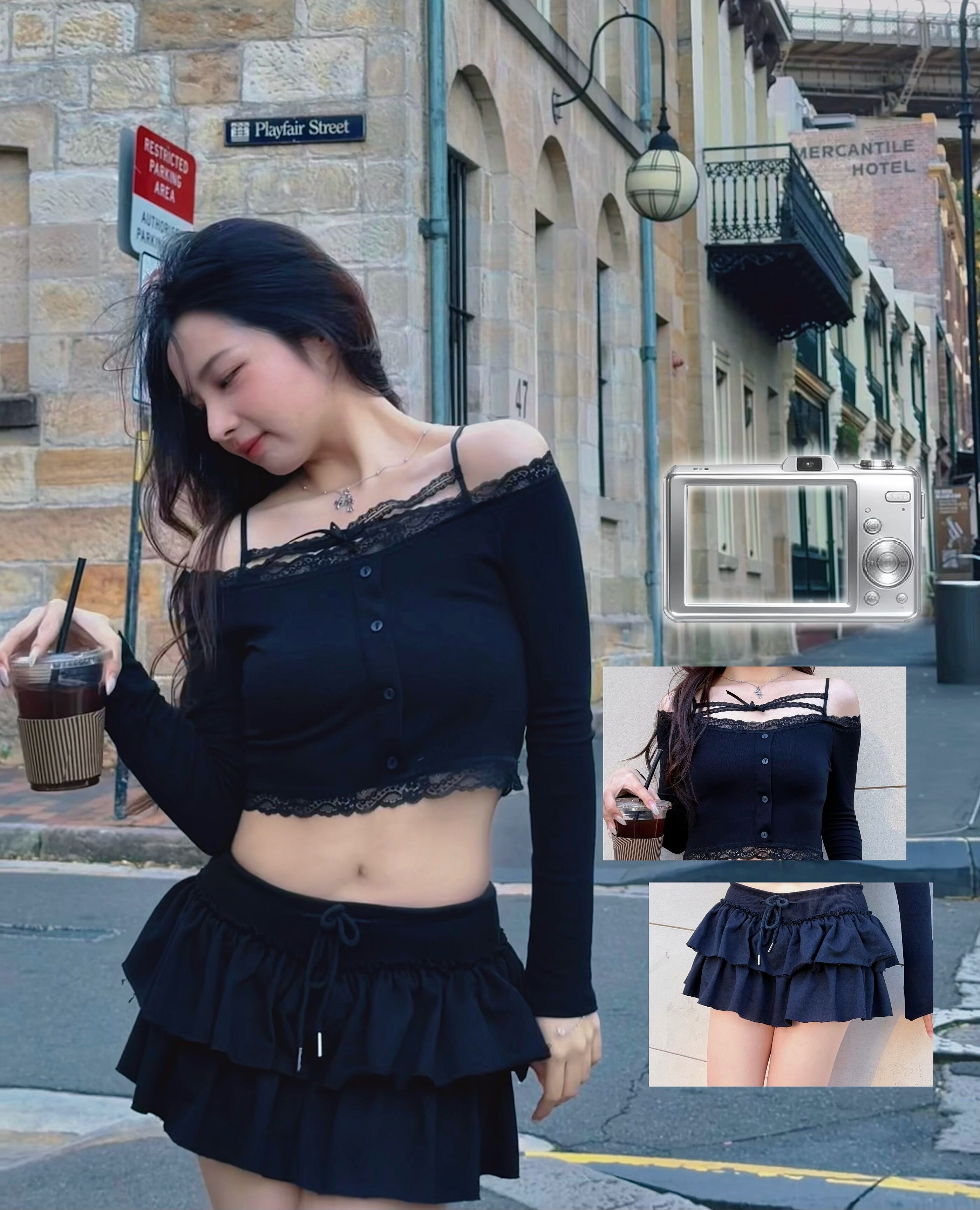 String Frill Mini Skort CA409 - Korean Women's Fashion | LEWKIN