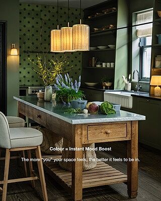 Bude Cylinder 3 Wire Cluster Pendant Light - Linen & Clear Glass