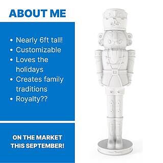 Giant 6ft Paintable Nutcracker Prince