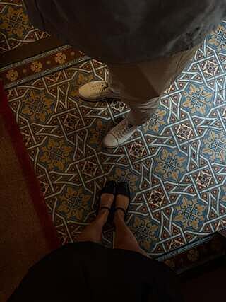 ROSLYN BALLET FLATS WHITE LEOPARD MESH