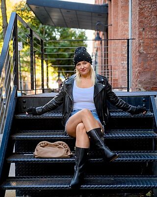 きゃらこ　VST BLK M Vern Black Leather Wide Calf Boots | Dolce Vita