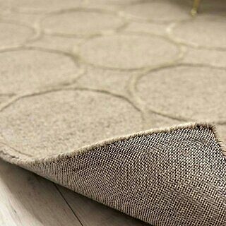 Alva Hand Tufted Wool and Viscose Rug - Light Brown