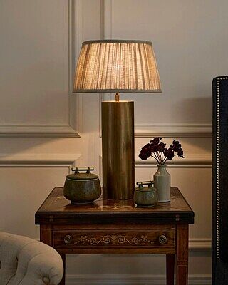Pillar Geometric Cylinder Table Lamp
