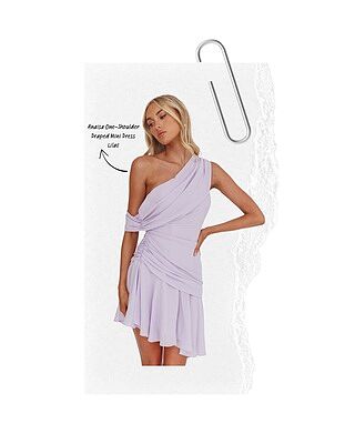 anaisa one-shoulder draped mini dress cream open lace back dress Anaisa One-Shoulder Draped Mini Dress Cream