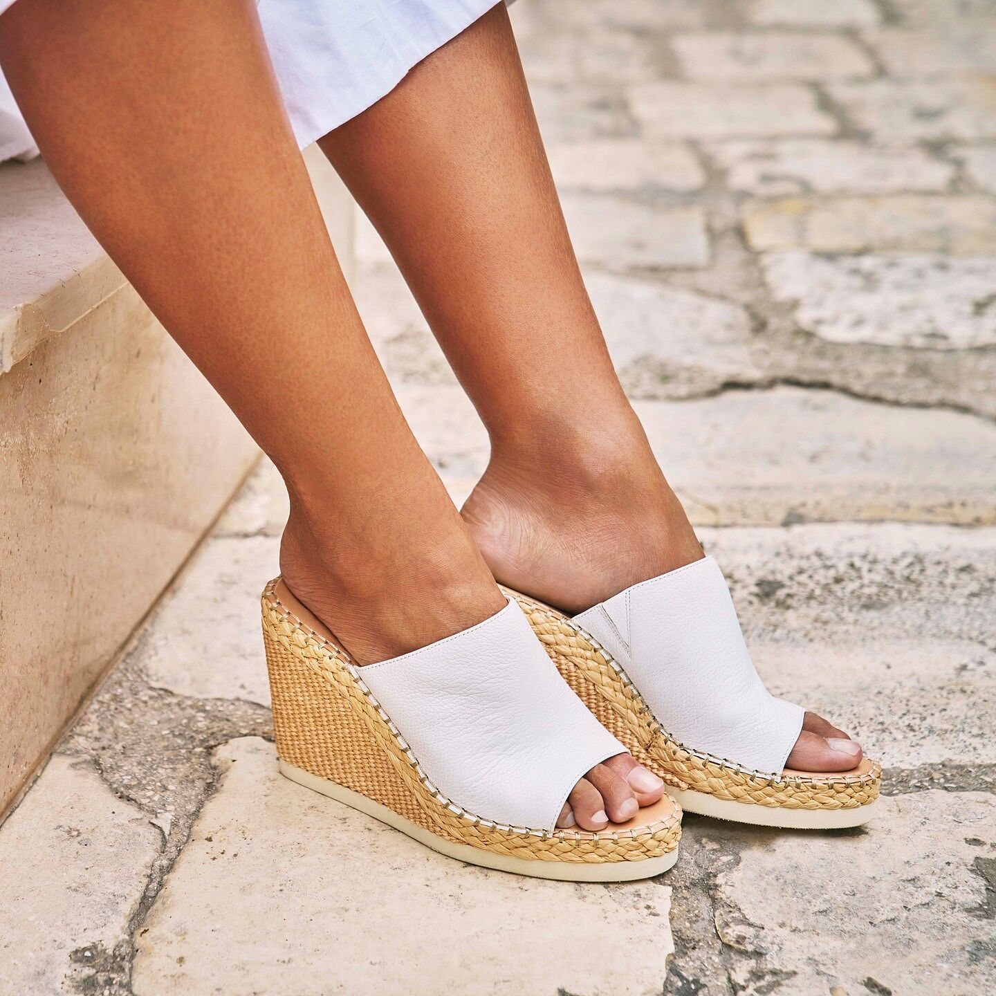 【COLOR iN ID】Summer Simple Wedge Mule Brissia Wedge Mule - Vince Camuto