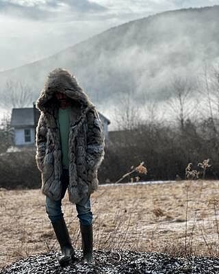 Hooded Men's Faux Fur Coat | Wolverine