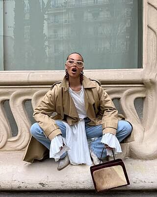 ジャケット・アウター Amiur / trench big cape coat Oversized Cape Trench in Stratford | 7 For All Mankind
