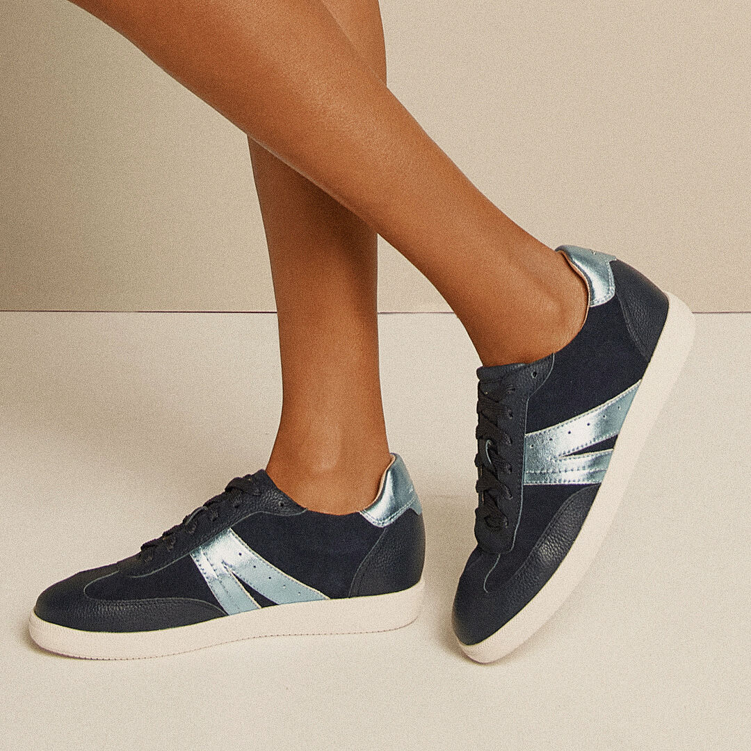 Levi White/Leopard Print Women's Sneaker | FRANKIE4