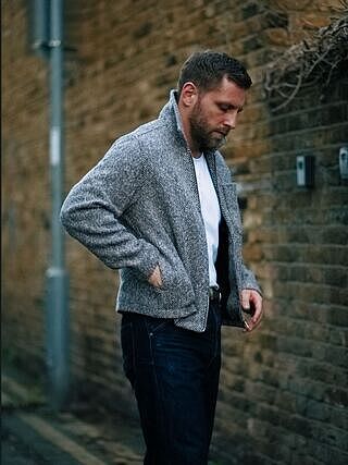 ジャケット・アウター 90sC.P.COMPANY HerringboneTailoredJacket Men's Herringbone Zip Up Jacket | Wool | Ecru Cream | Percival