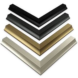 Anodized Black - Alloy Scoop Samsung Frame Bezel