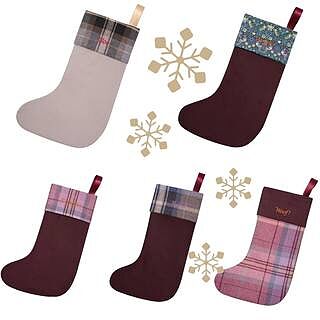 Navy Personalised Christmas Stocking