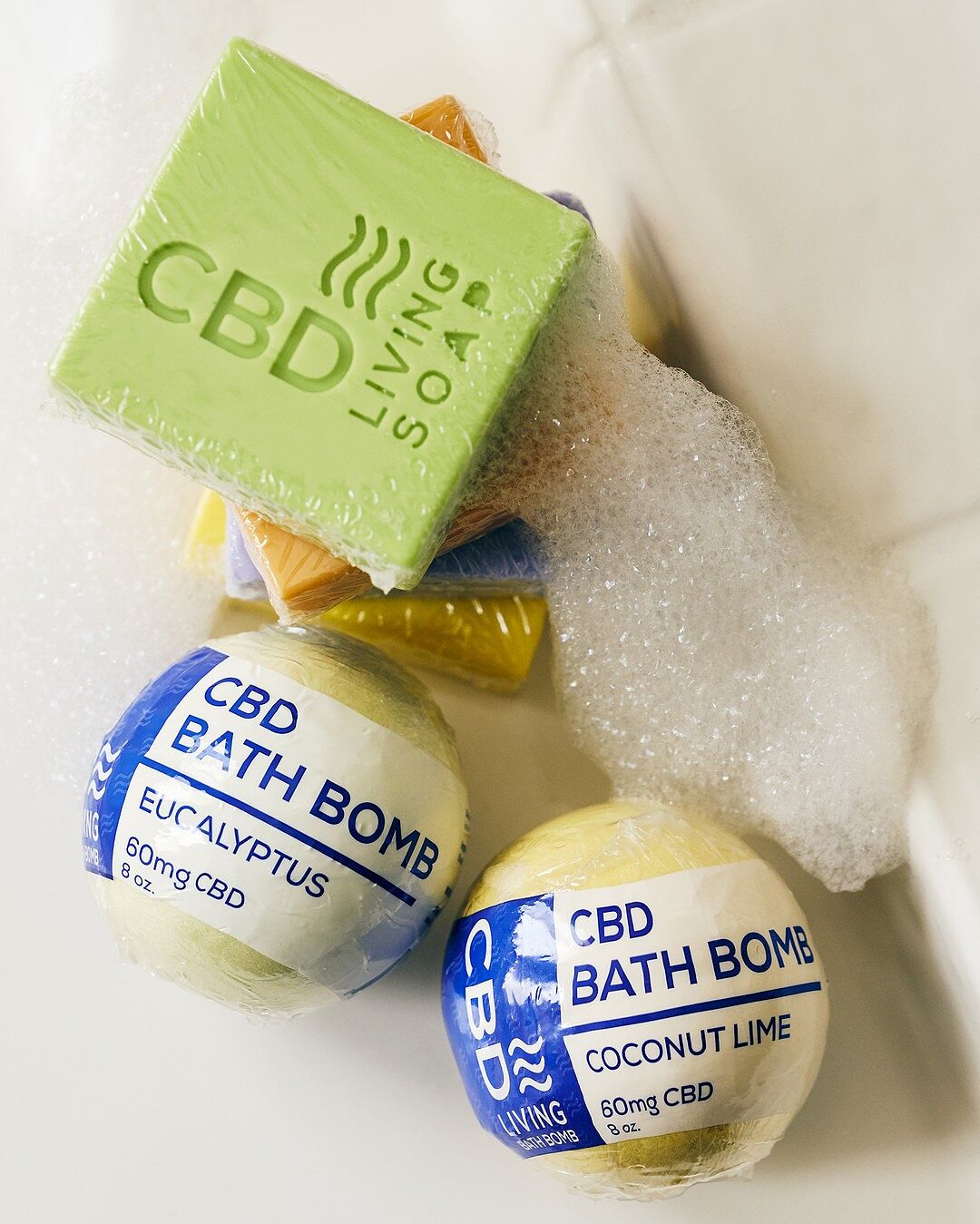 Image taken by cbdlivingwater of CBD Living Bath Bomb 100 mg Eucalyptus