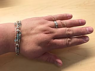 Rhythm and Blues Beaded Medical ID Bracelet | Lauren's Hope