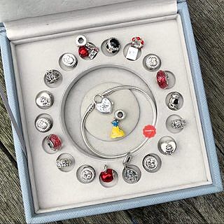 Dusky Blue Charm Jewellery Box Lid
