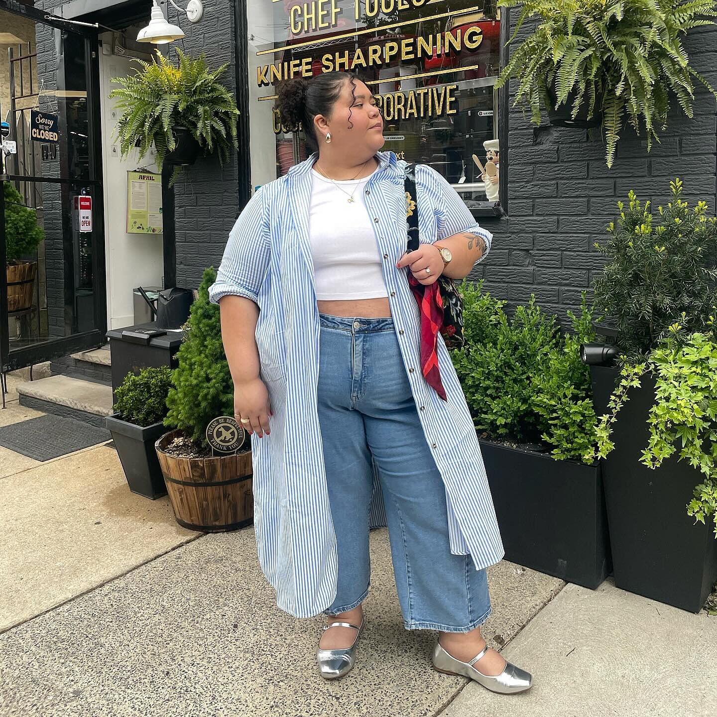 [ODDONEOUT] DENIM STRIPE DRAPE SHIRT DRESS/追跡付 ODDONEOUT] DENIM STRIPE DRAPE SHIRT DRESS/追跡付 (ODD ONE
