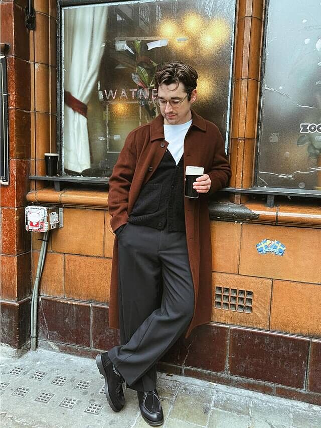 Minnesota Overcoat | Wool | Espresso Brown | Percival Menswear