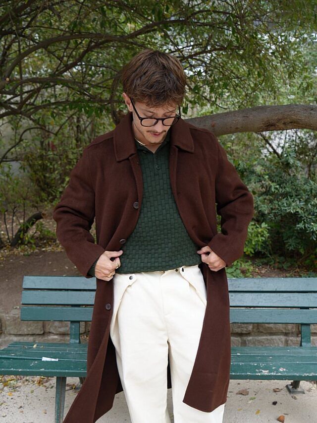Minnesota Overcoat | Wool | Espresso Brown | Percival Menswear