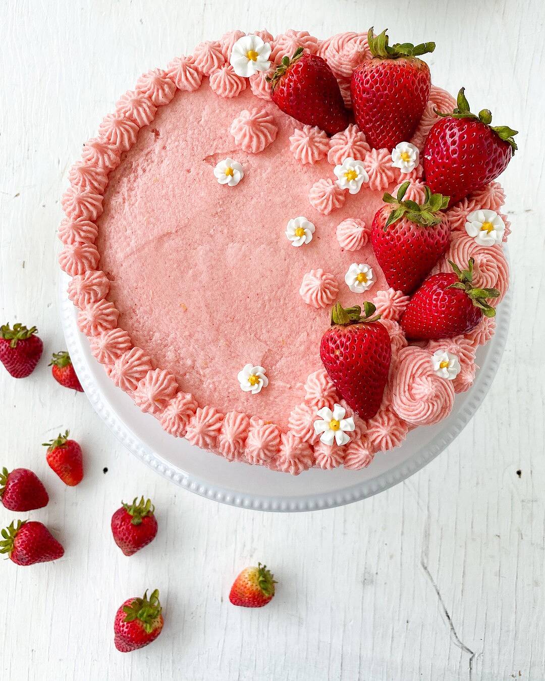 Fresh Homemade Strawberry Buttercream Frosting Wilton