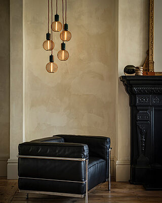 Sleek Large Edison Cluster Lights - 5 Wire – Brass