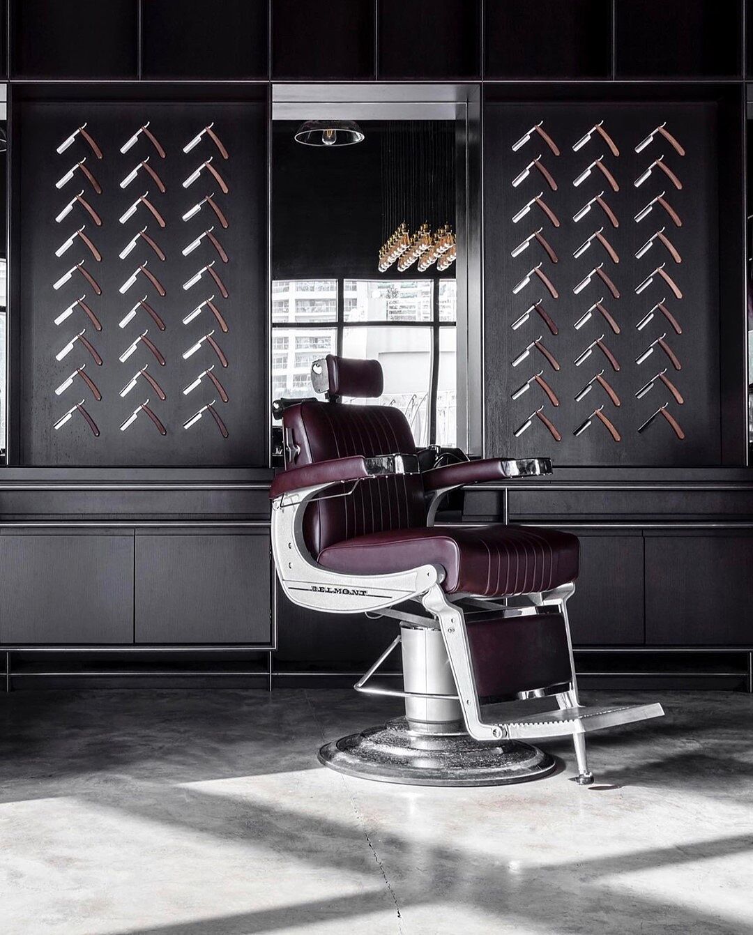 Takara Belmont Elite Black Elegance Barber Chair BB-225BLK for