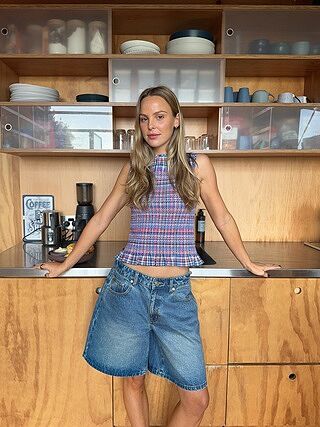 ANASTASIA TANK POOLSIDE TARTAN