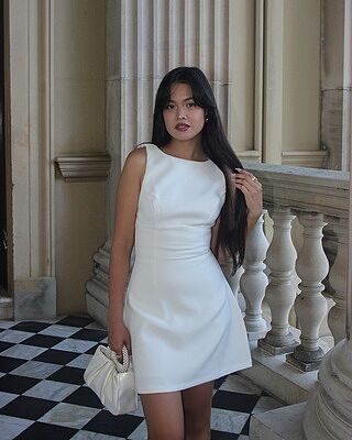 ワンピース Helen knit flare mini dress AM1125 Helen knit flare mini dress