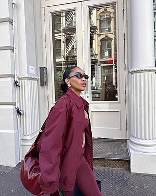 Oversized Bomber Jacket | Oak