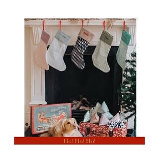 Navy Personalised Christmas Stocking