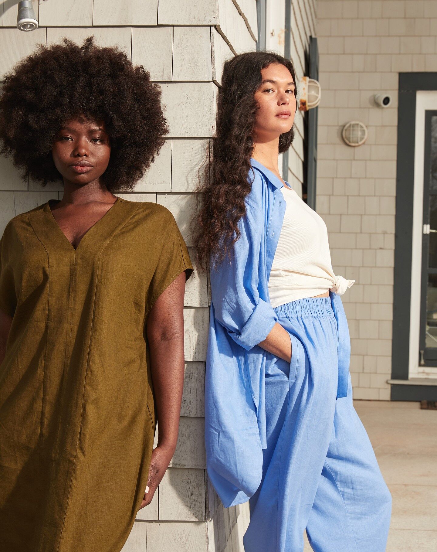ワンピース Apolina Konnie kaftan dress Shell 2-3Y Cabana Linen Blend Kaftan - Shoreline Sunset – Universal Standard