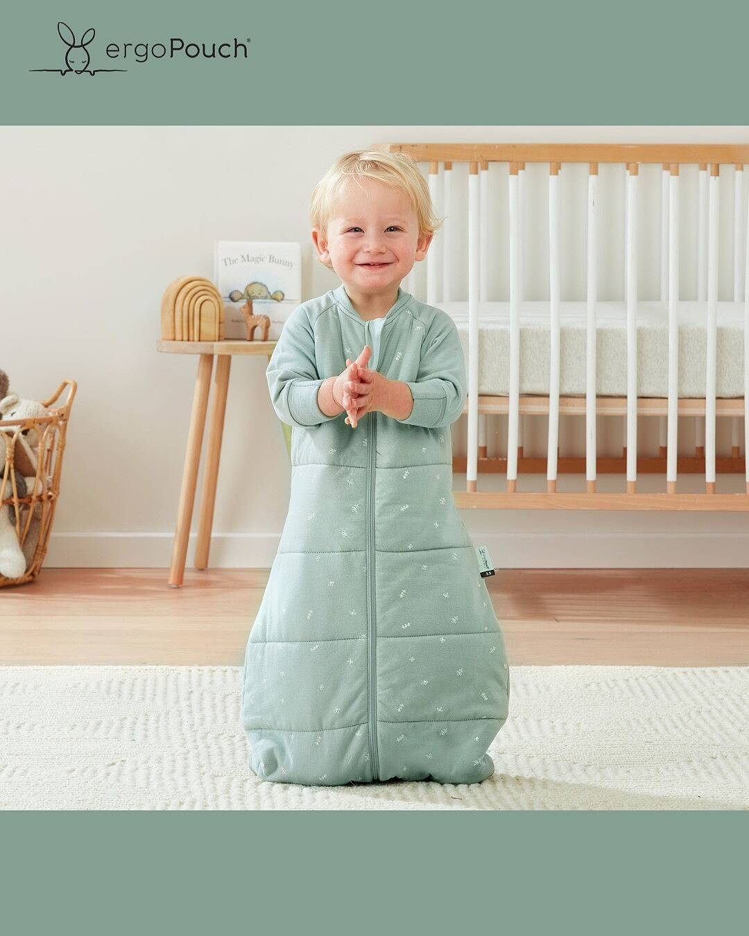 真冬向け＞Jersey Sleeping Bag 3.5TOG ジャージースリーピングバッグ（3ヶ月～／寝返りやお座りができるベビー＆キッ