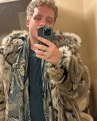 Hooded Men's Faux Fur Coat | Wolverine