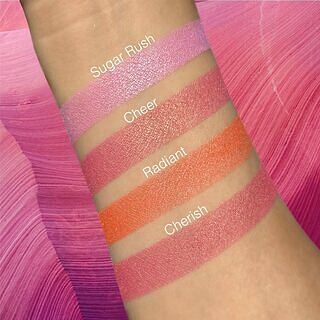 If you’re into blush and highlight, our Blushlighter is your new go to! 💖Liquid-to-baked for that ultra-blendable, pigment-packed payoff! #blush #highlighter ⁠
⁠
💖 Sugar Rush Blushlighter ⁠
💖 Cheer Blushlighter ⁠
💖 Radiant Blushlighter ⁠
💖 Cherish Blushlighter