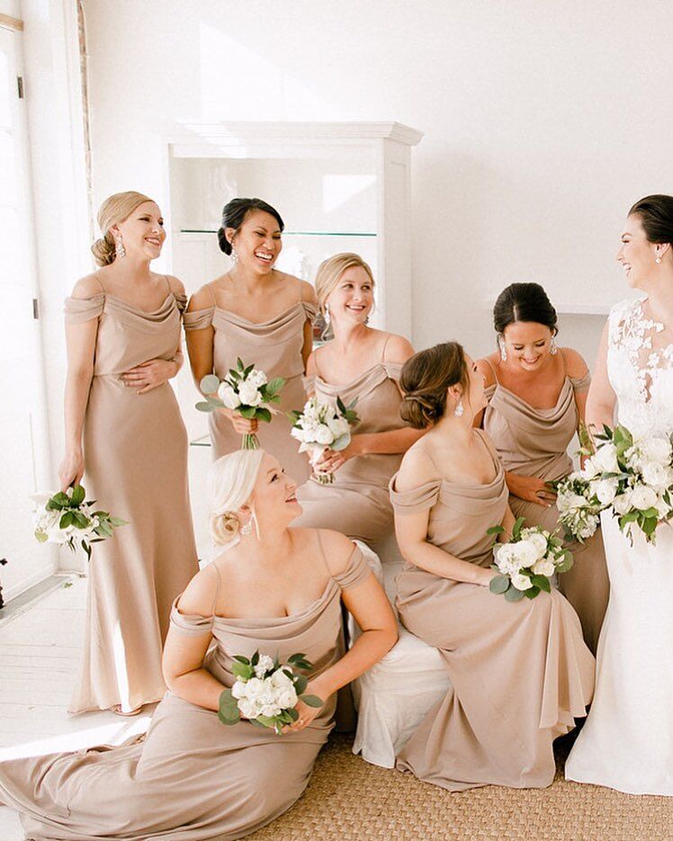 Champagne Jenny Yoo Bridesmaid Dresses