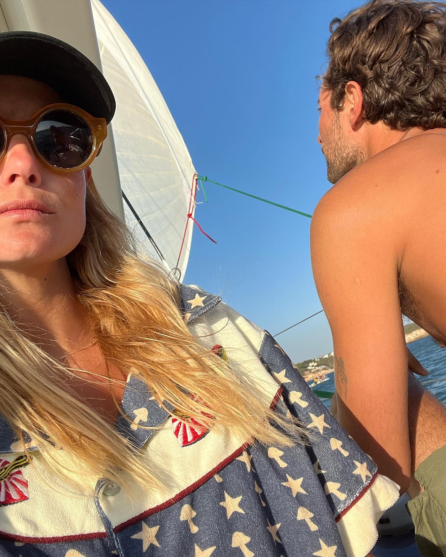 Oh Shitake' Cabana Shirt (100% Organic Cotton Terry Cloth