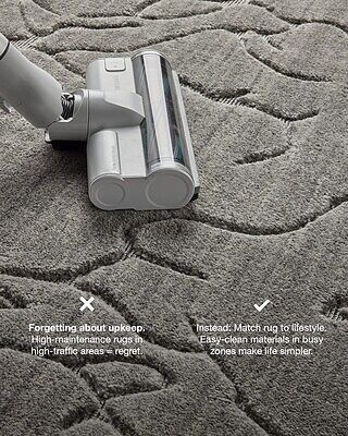 Erth Hand Loom Wool Rug - Grey