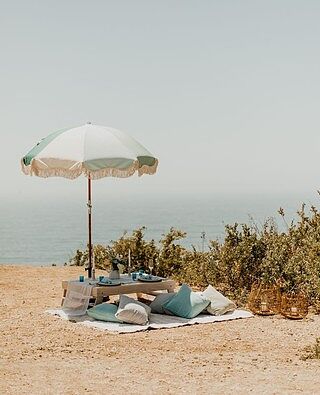 The Premium Beach Umbrella - 70's Santorini