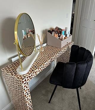 Taupe Makeup Organiser