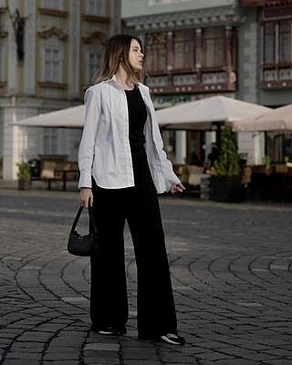 ワンピース andmary Ivy loose set up black andmary Ivy loose set up black