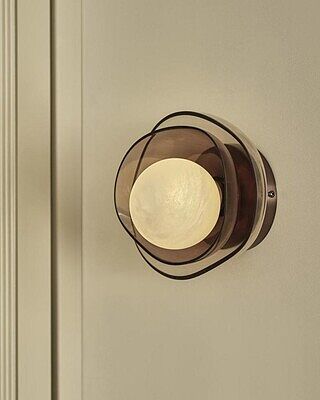 Dulwich Layered Glass Wall Light - Mocha