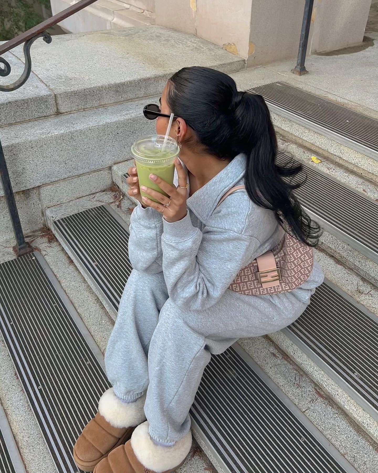 Oversized Collar Sweatshirt | Grey Marl – CSB