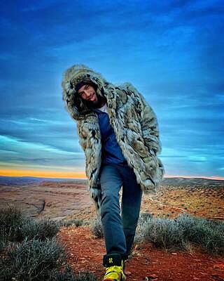 Hooded Men's Faux Fur Coat | Wolverine