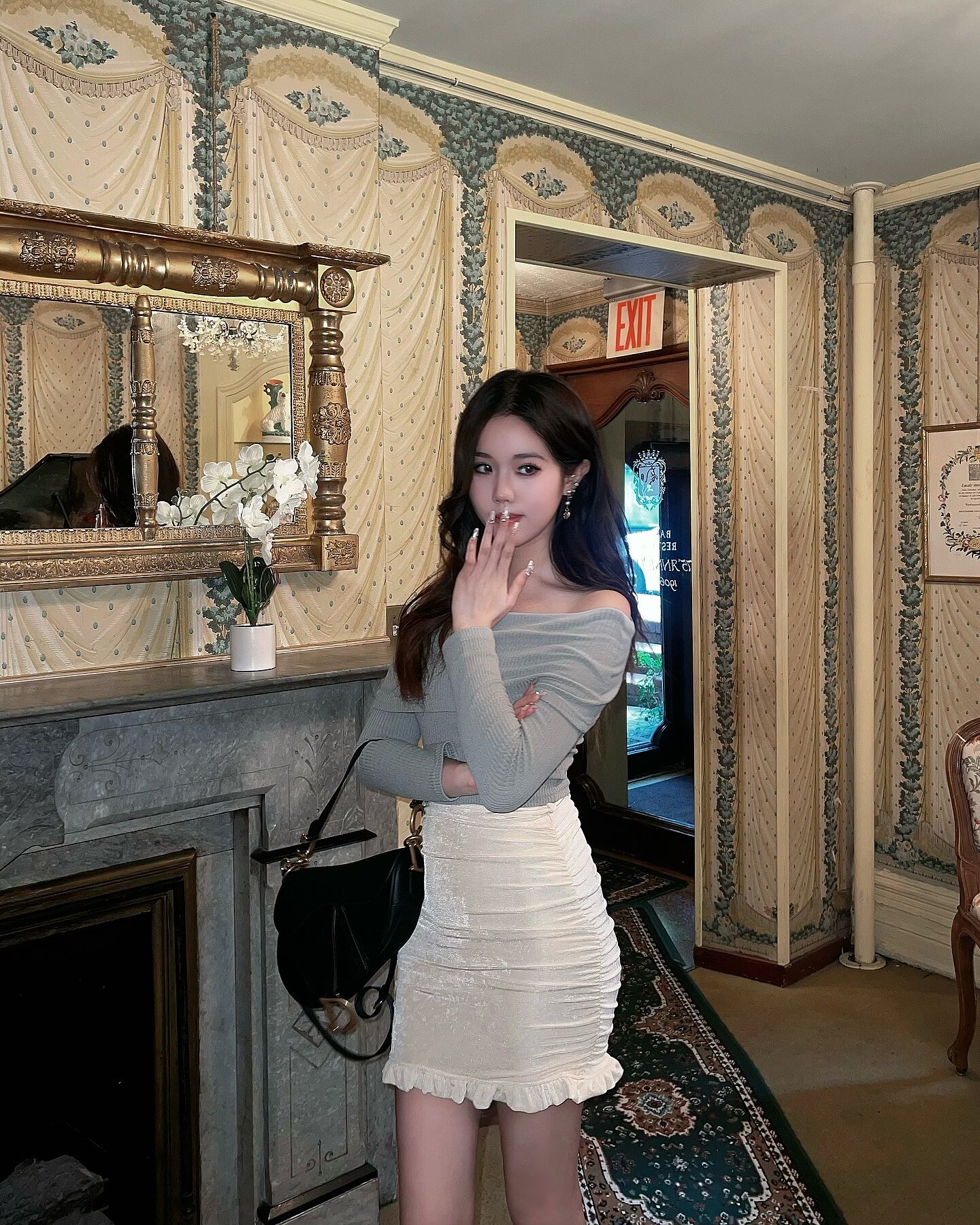 Off Shoulder T-Shirt IO07 - Korean Women's Fashion | LEWKIN