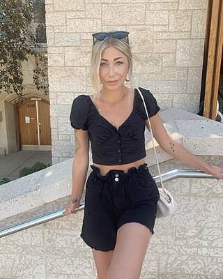 open road denim paper bag shorts