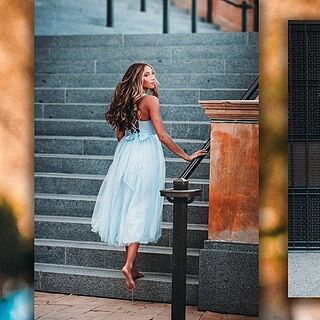 Surreal Lace-Up Back Tulle Midi Dress Mint | Selfie Leslie