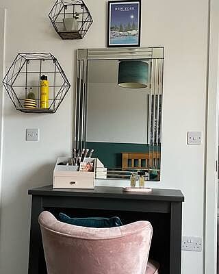 Blush Pink Makeup Organiser