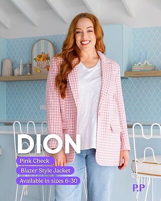 Dion Jacket in Pink Check