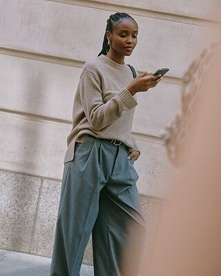 Flannel Pleat Front Trouser | Sustainable Womenswear | Albaray