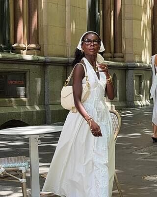 Talirosa Embroidered Halterneck Maxi Dress White | Selfie Leslie