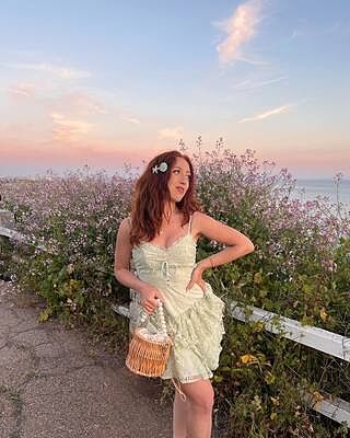 Shop the St Tropez Cami Strap Frill Trim Lace Mini Dress